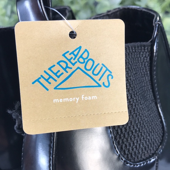 There Abouts Black Rubberized Vinyl Casual Step-In Zip Boots Girls 5M🖤NWT🖤 - Picture 9 of 12